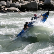 Kayak on kali river
